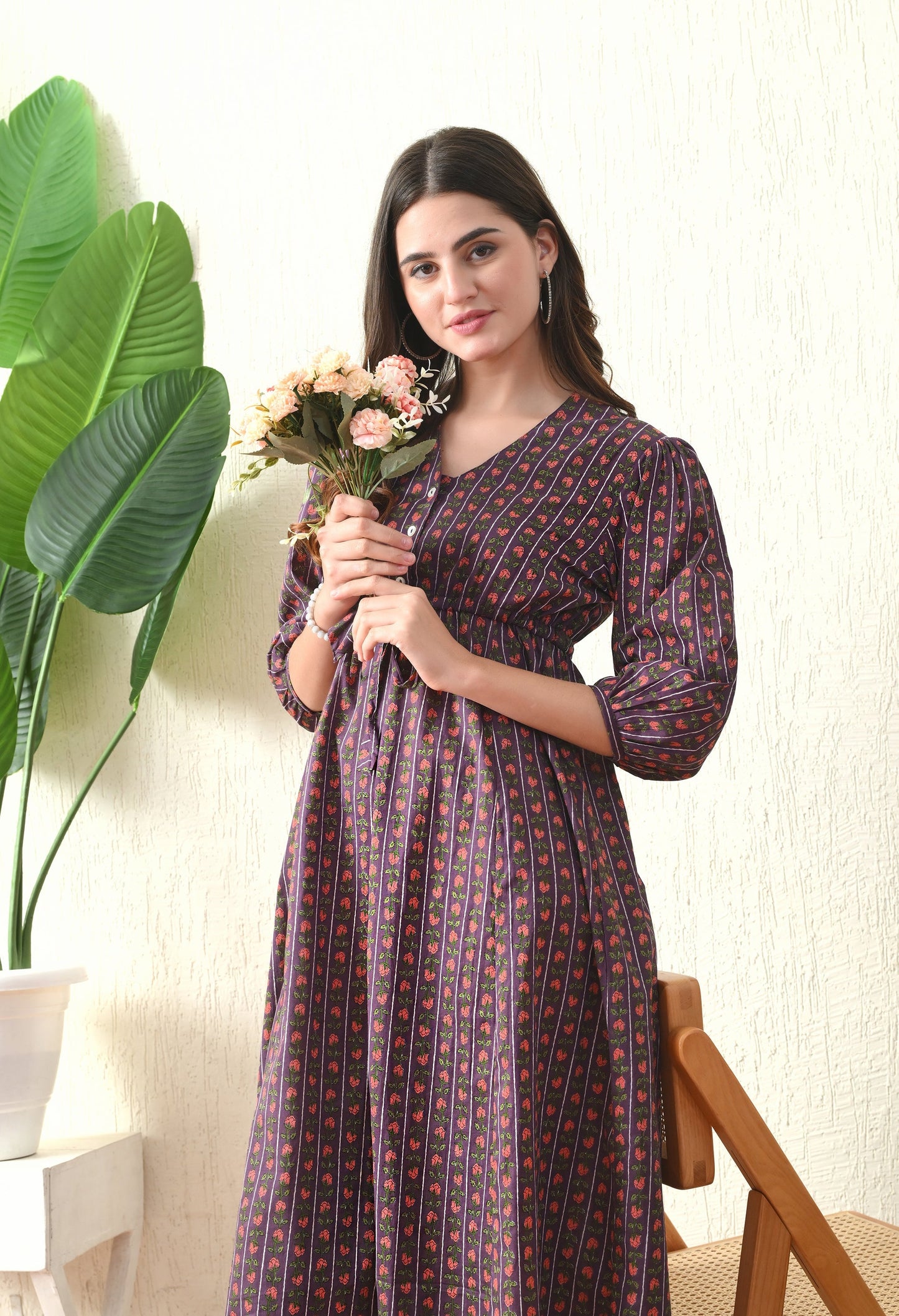 Purple Comfort Dress