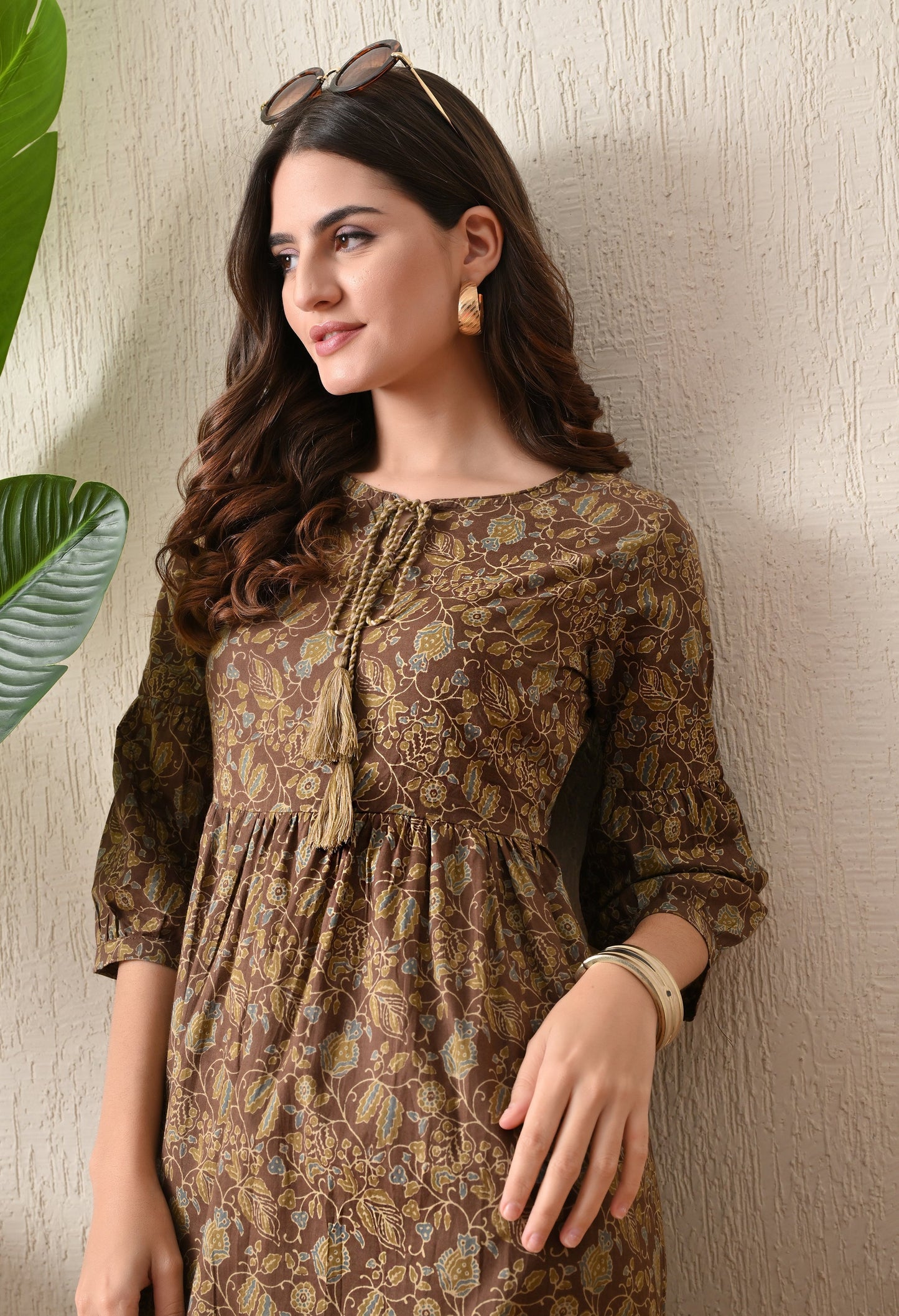 Ajrakh Tussel Dress