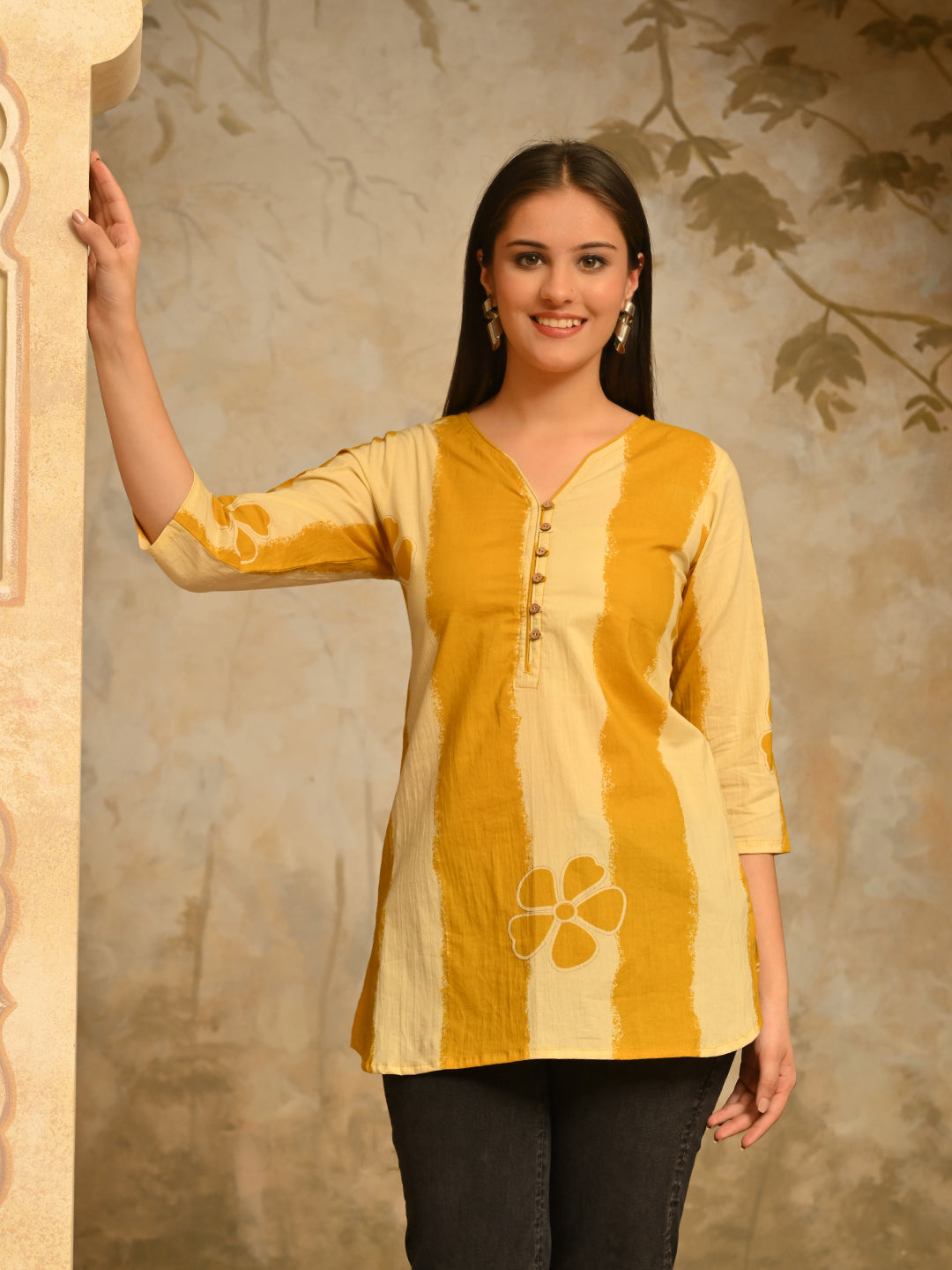 Yellow Flower Tunic