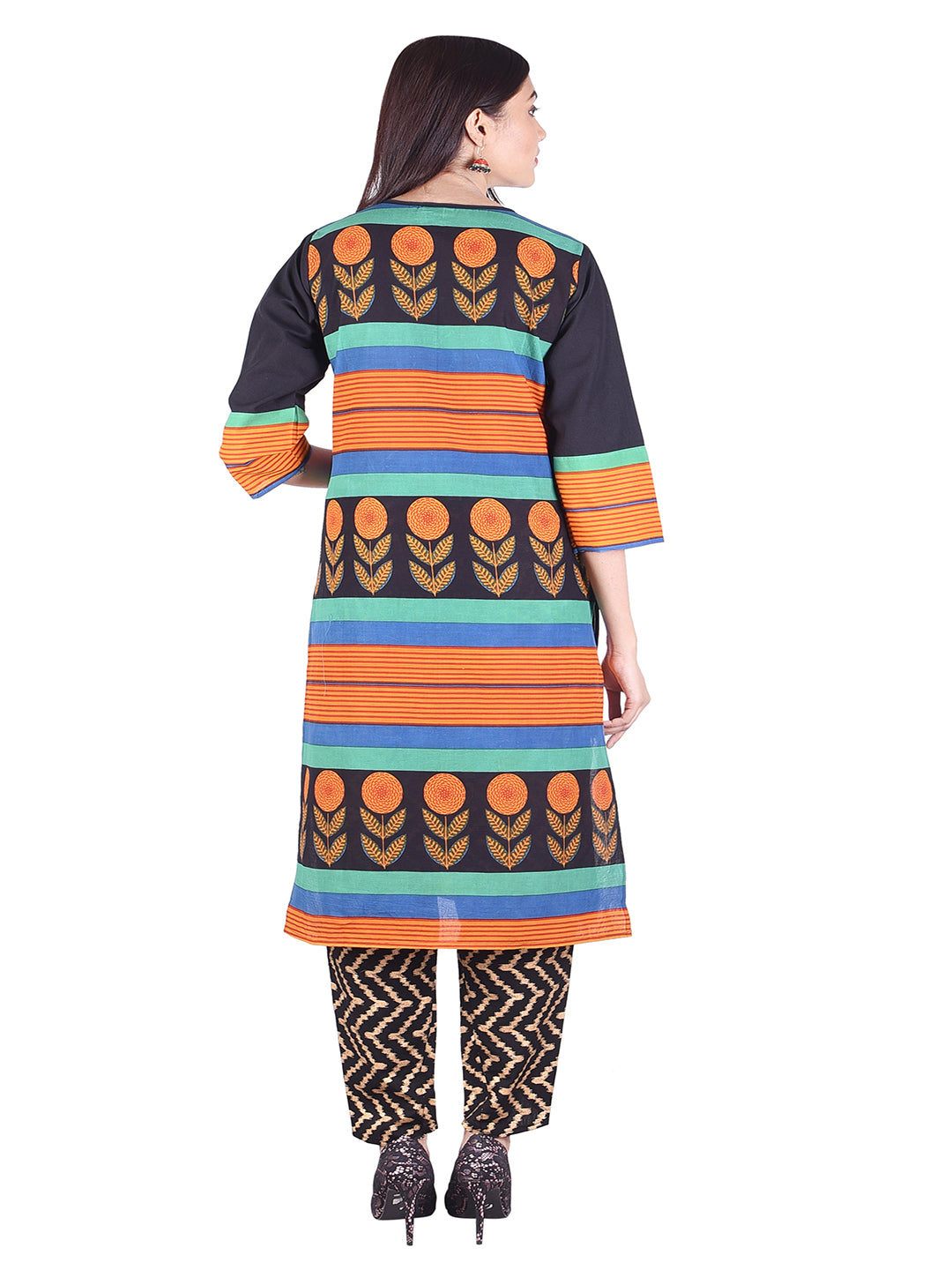 Printed Cotton Straight Kurti