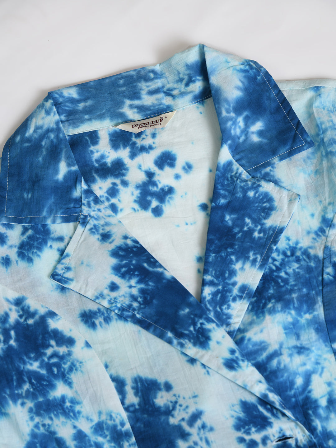 Blue Cotton Print Co-Ord Set