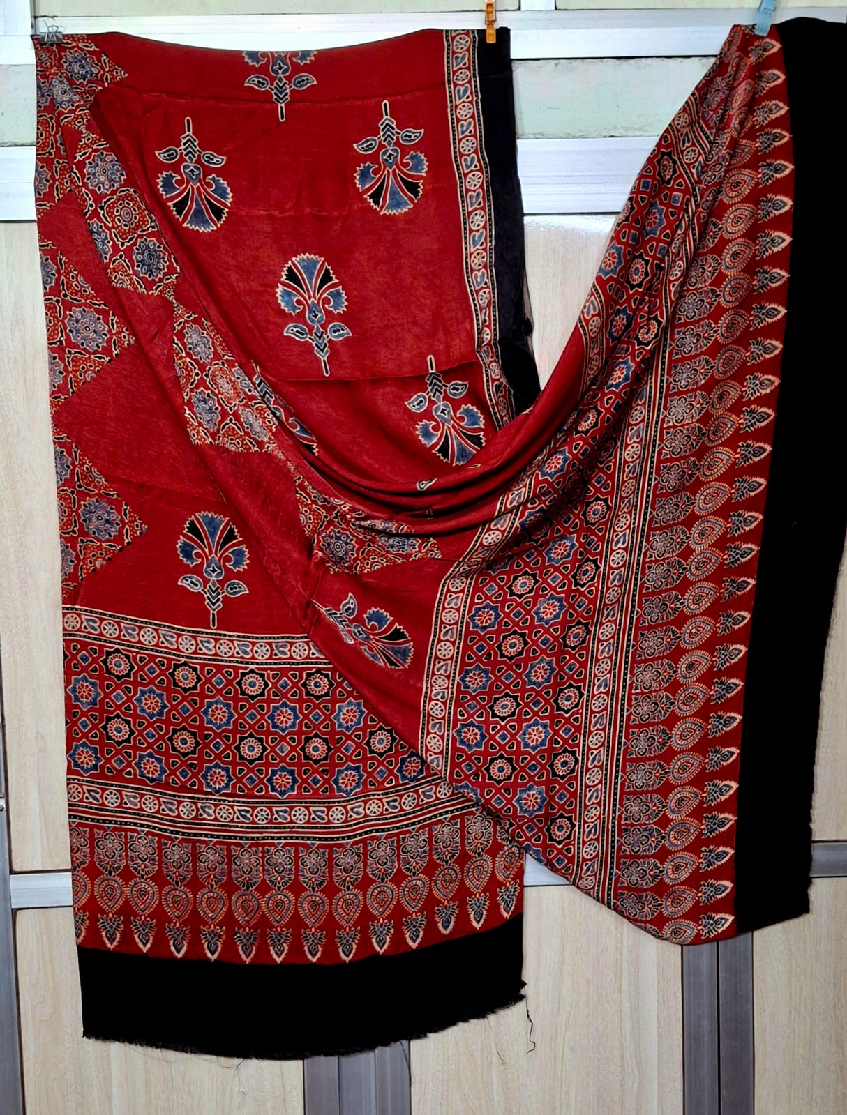 Pure Moda Silk Ajarakh Print Dupatta