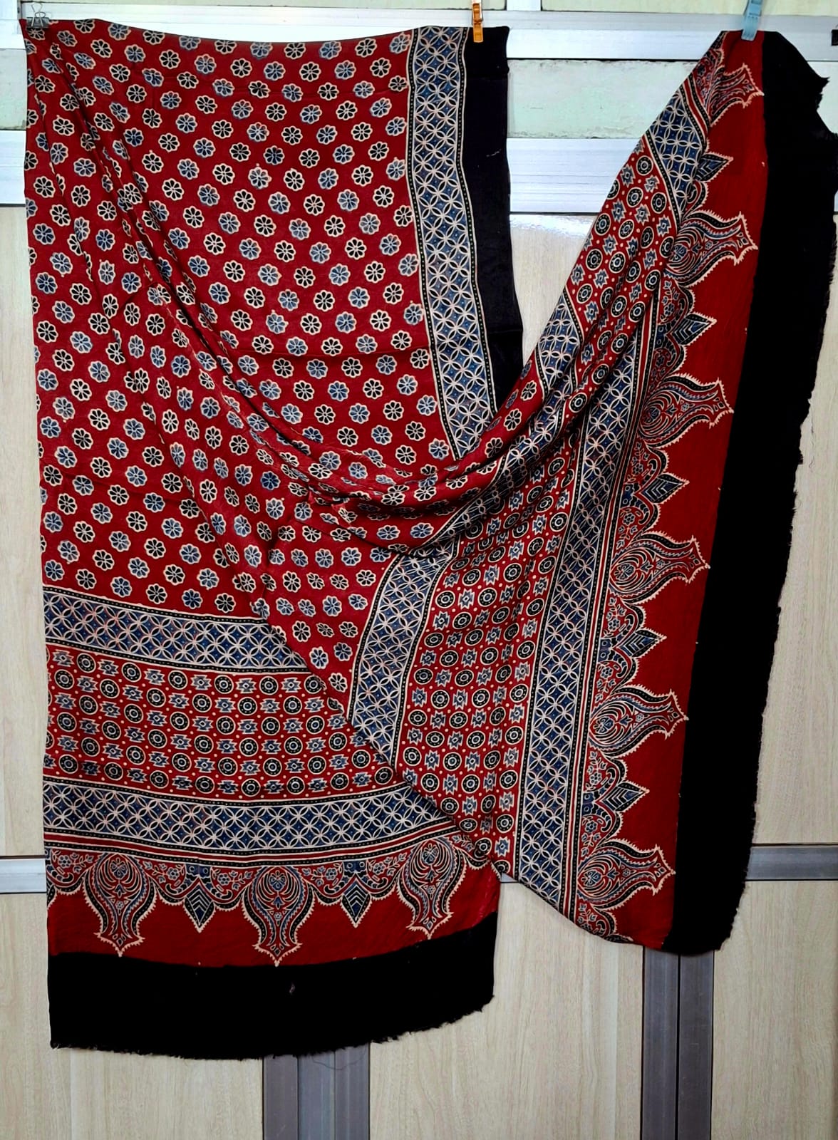 Pure Moda Silk Ajarakh Print Dupatta
