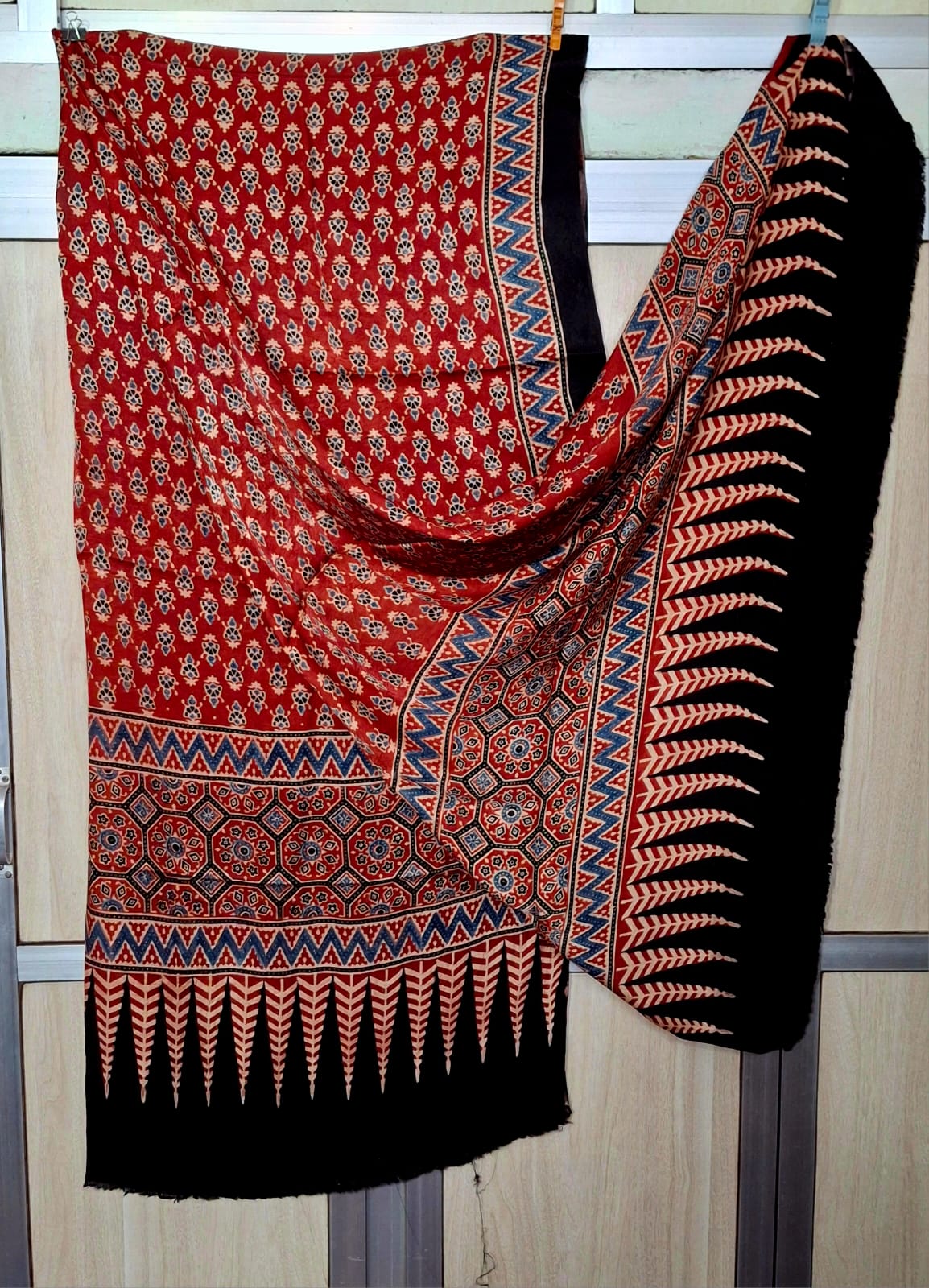 Pure Moda Silk Ajarakh Print Dupatta