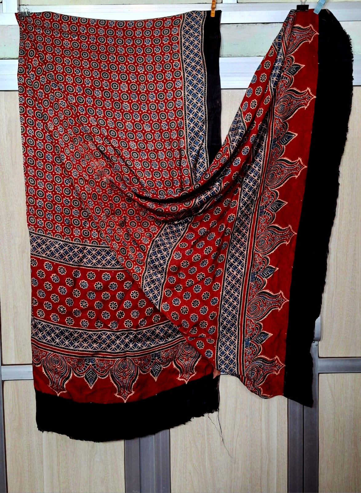 Pure Moda Silk Ajarakh Print Dupatta
