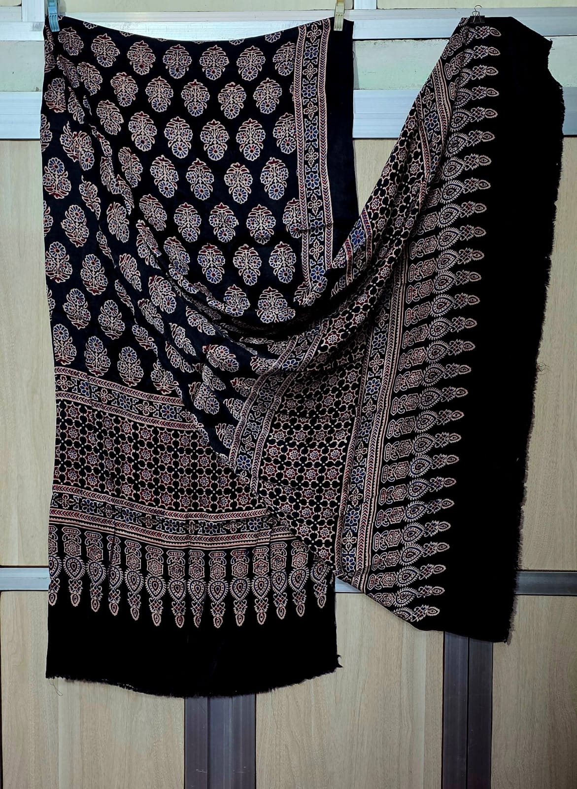 Pure Moda Silk Ajarakh Print Dupatta