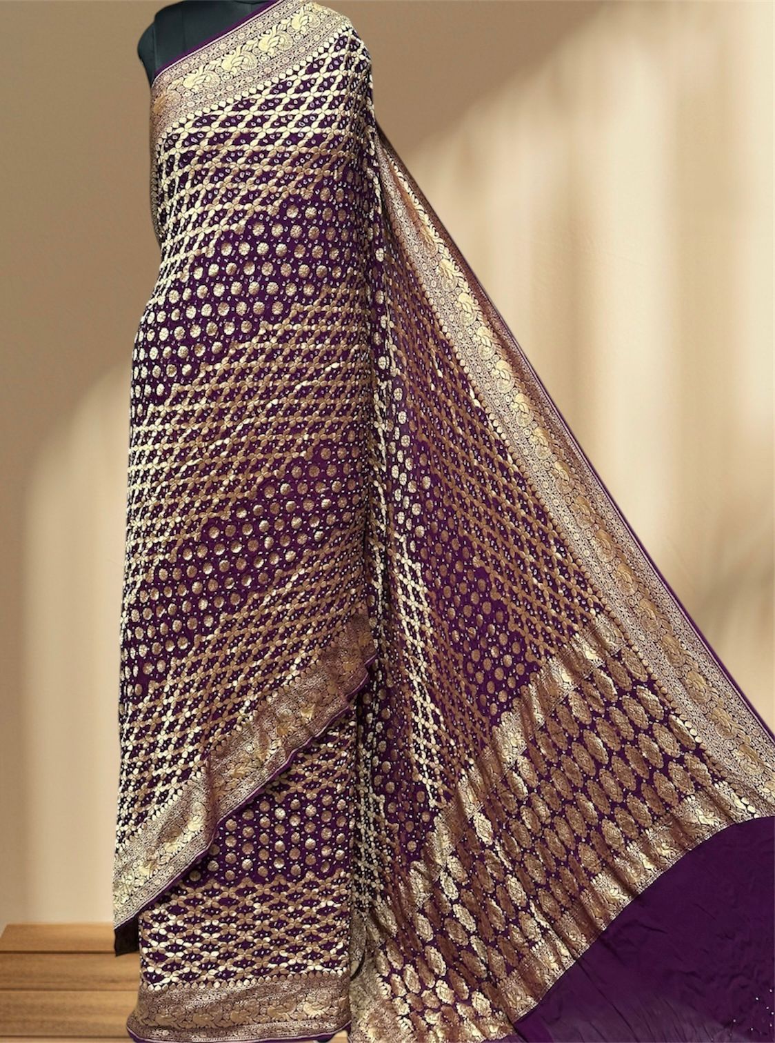 Pure Georgette Sarees by Jaipur hutz