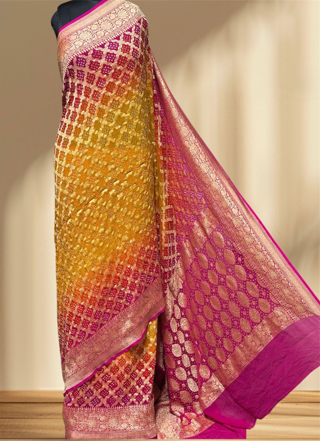 Pure Georgette Sarees by Jaipur hutz