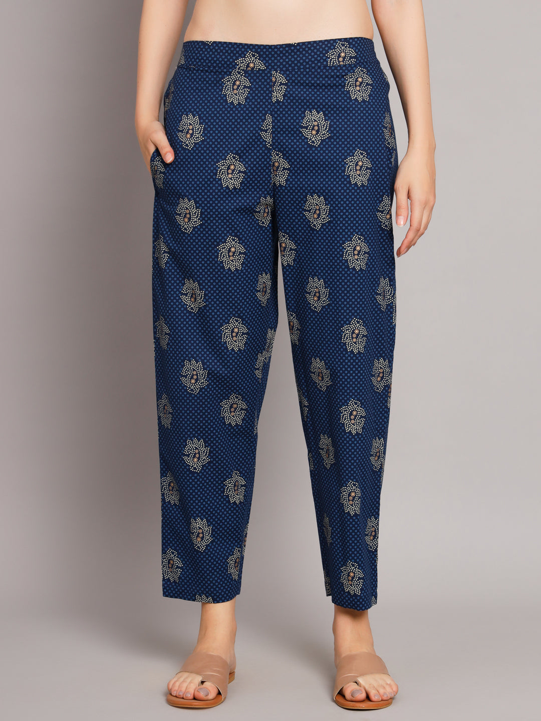 Blue Angrakha Style Co-Ord Set