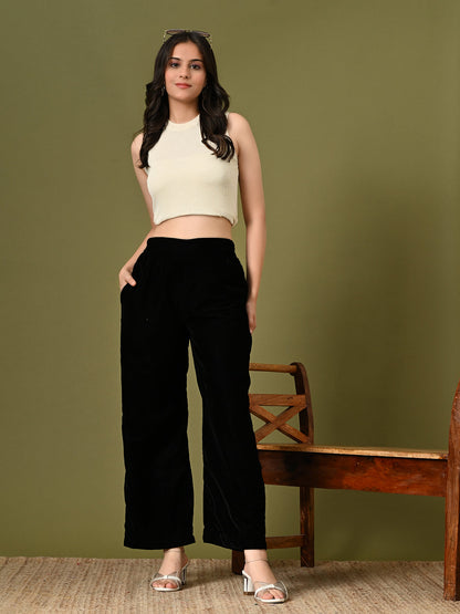 Black Velvet Palazzo