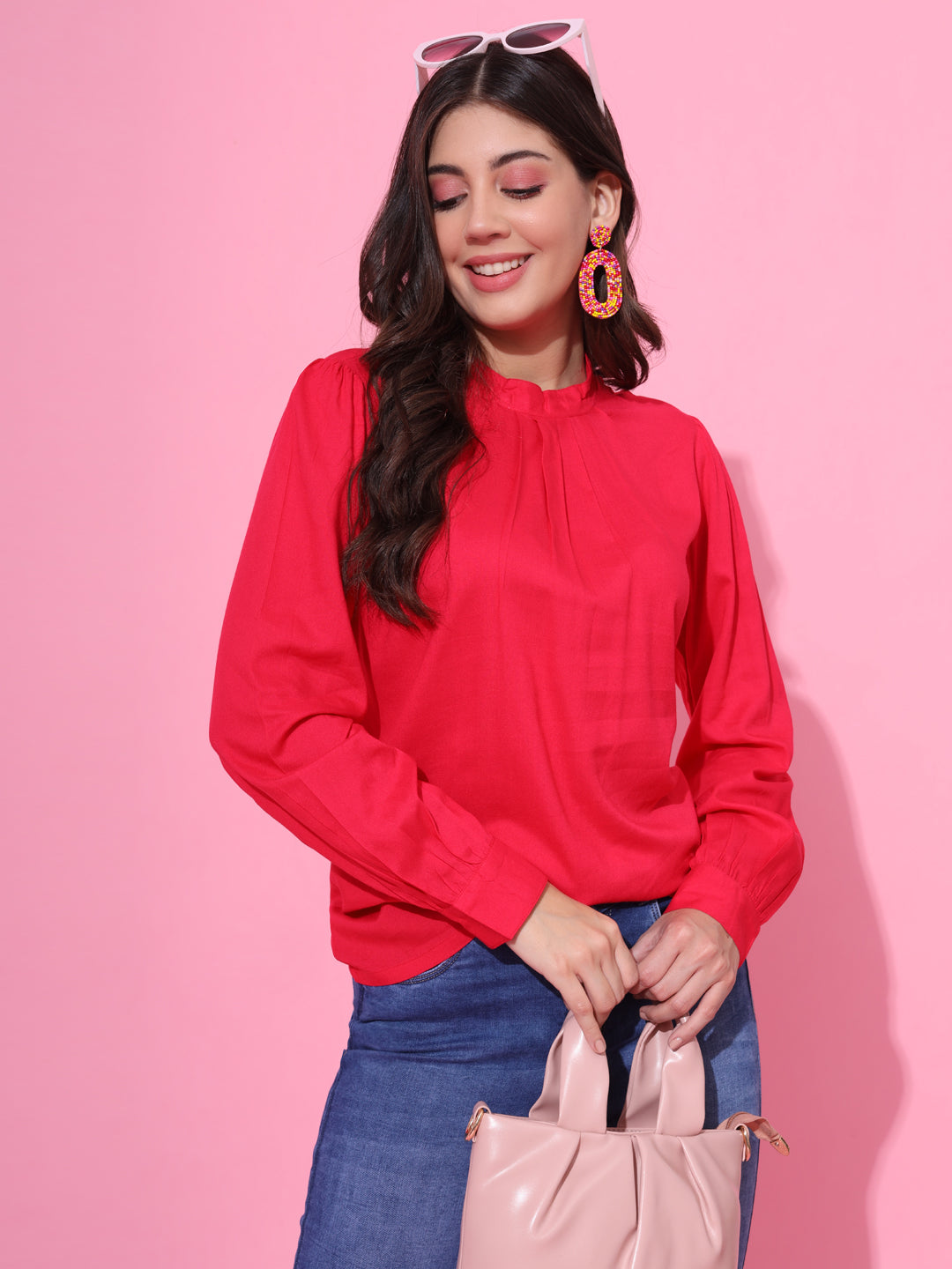 Magenta Party Top