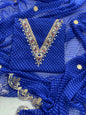 Royal BlueZardosi Work 60 Gram Georgette Suit in Royal Blue