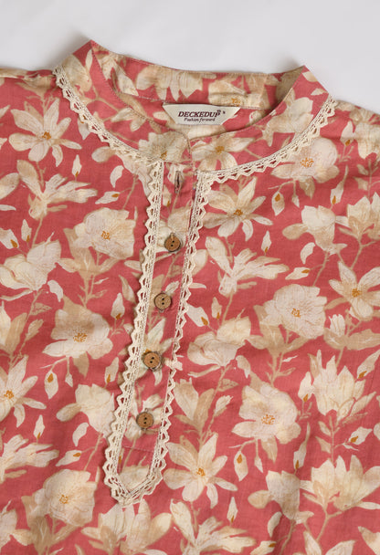 Preety Peach Summer Cotton Tunic