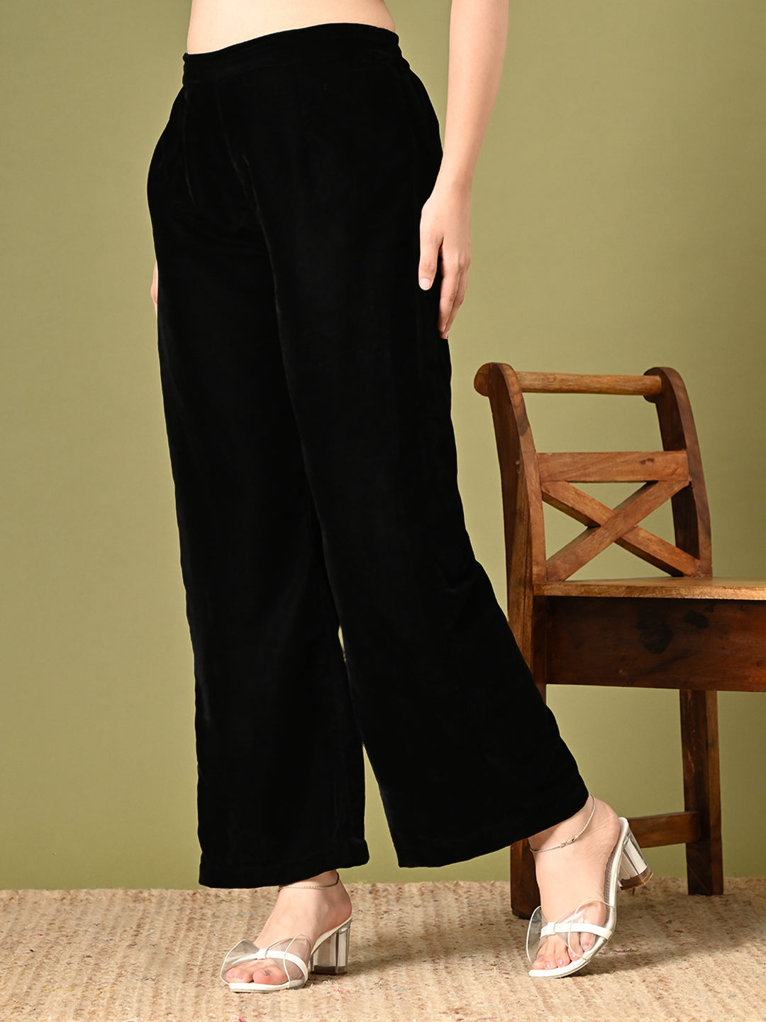 Black Velvet Palazzo