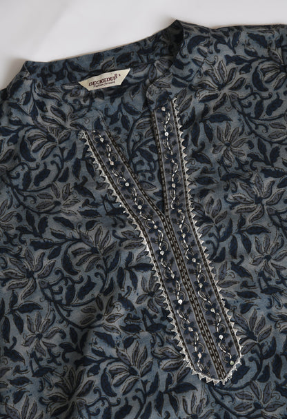 Jaipuri Earthy Block Tunic