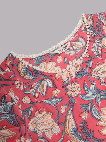 Pastel pink Fit and Flared Pocket Dress