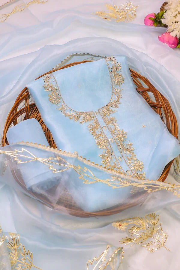 3 Piece Execusite Organza Suit in three beautiful colors