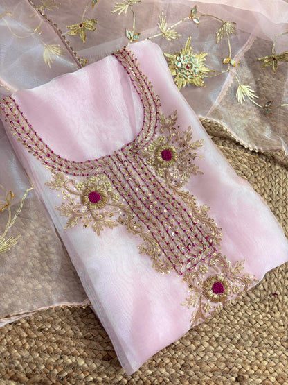 3 Piece Execusite Organza Suit in five vibrant colors