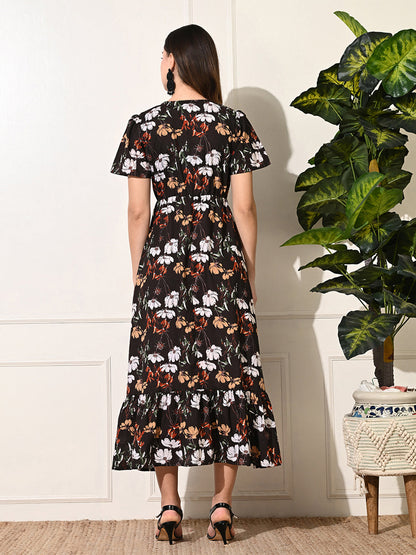 Steaming Coffee Maxi Dress