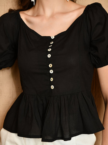 Bridgerton Black Top