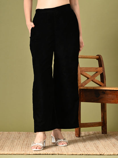 Black Velvet Palazzo