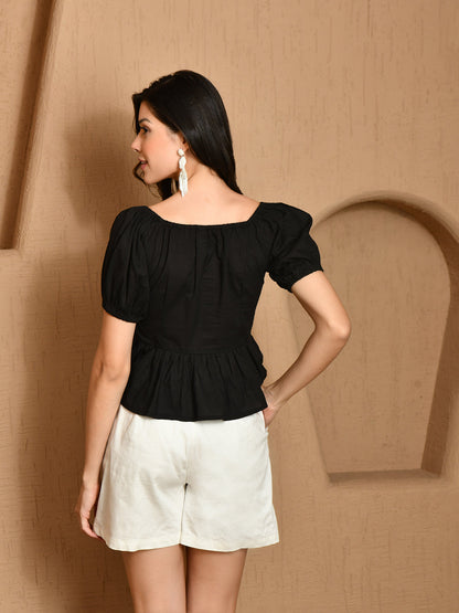 Bridgerton Black Top