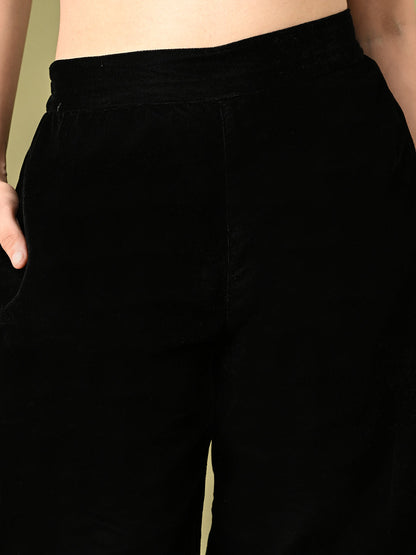 Black Velvet Palazzo