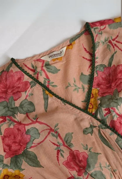 Pink Cotton  A-line Pocket Dress