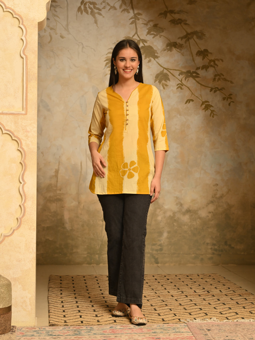 Yellow Flower Tunic