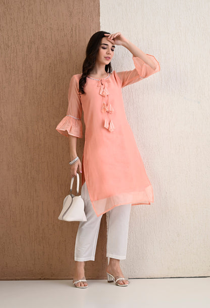 Oyster Kurta Pant Set