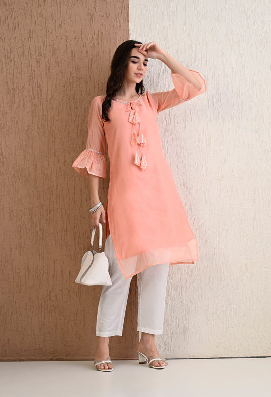 Oyster Kurta Pant Set