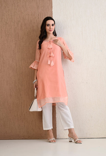 Oyster Kurta Pant Set