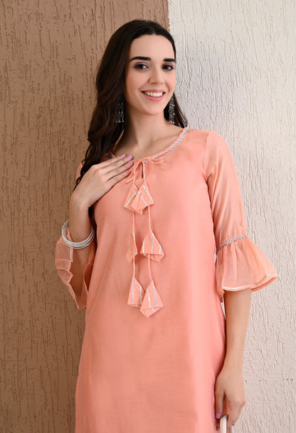 Oyster Kurta Pant Set