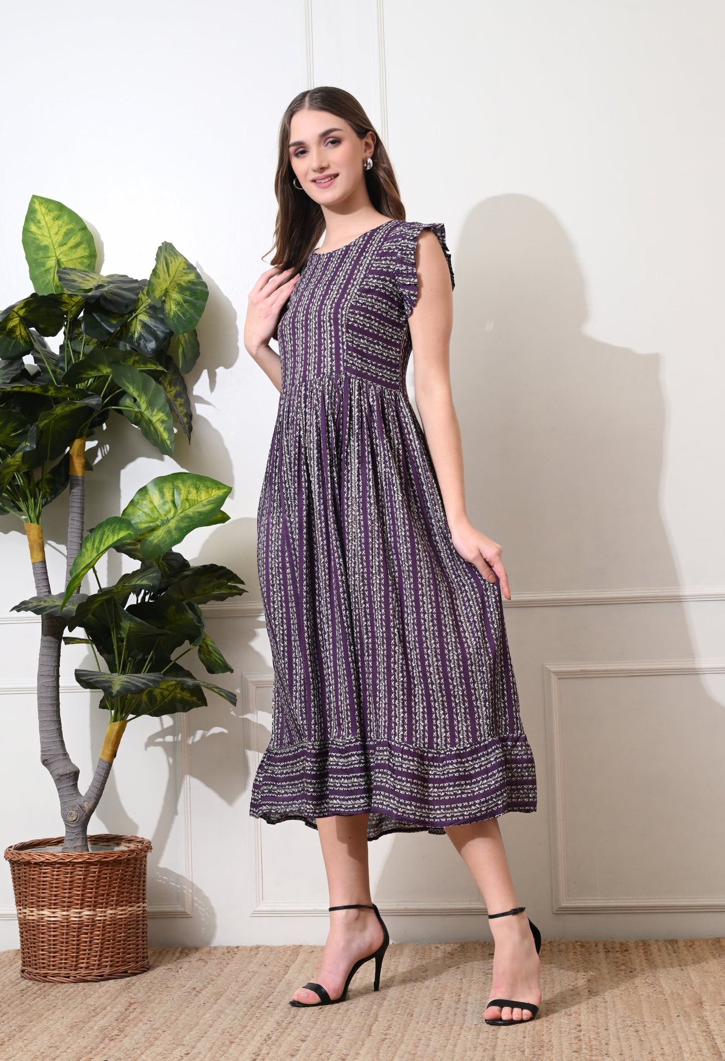 Smoking Cheveron A-line Dress