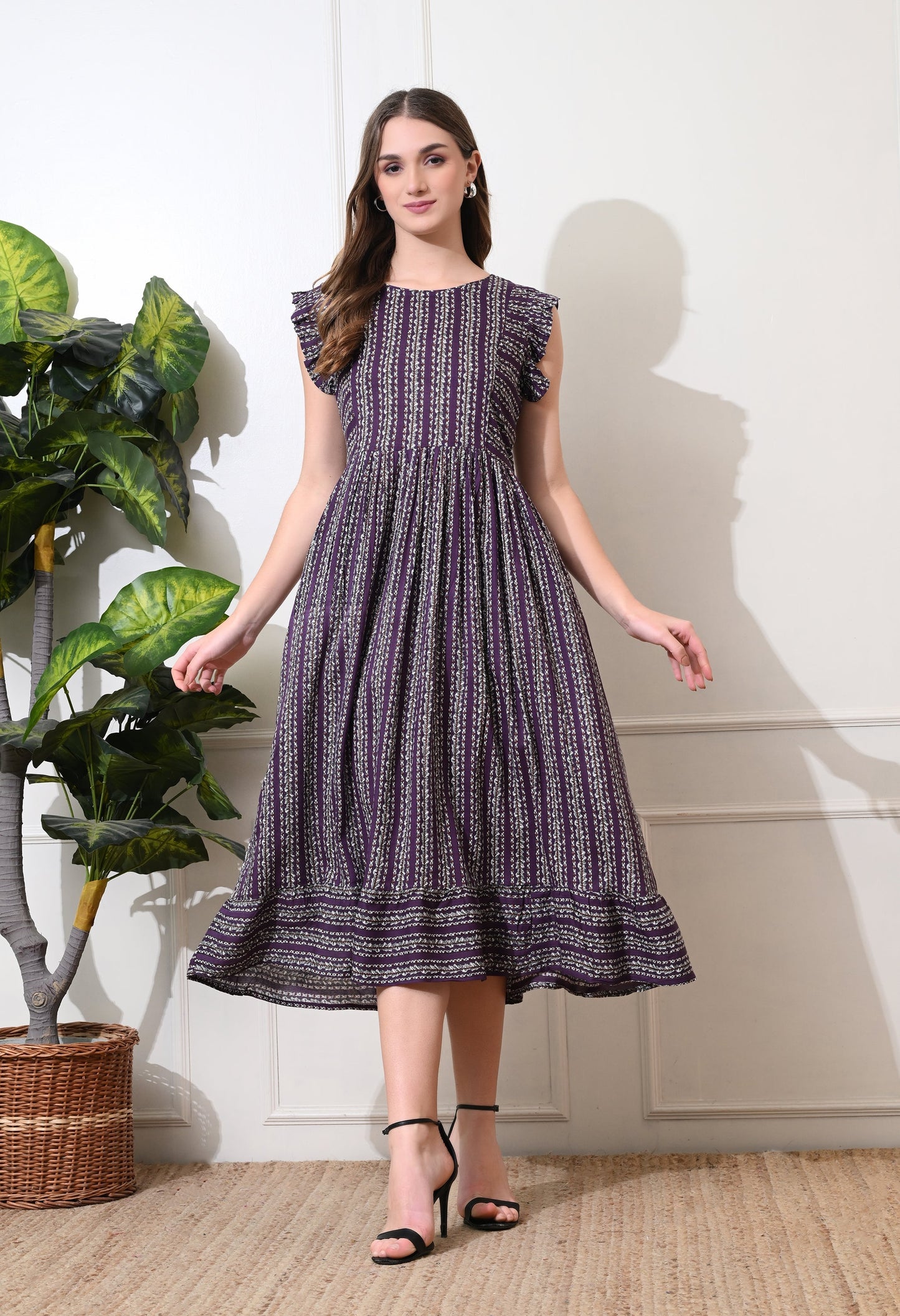 Smoking Cheveron A-line Dress