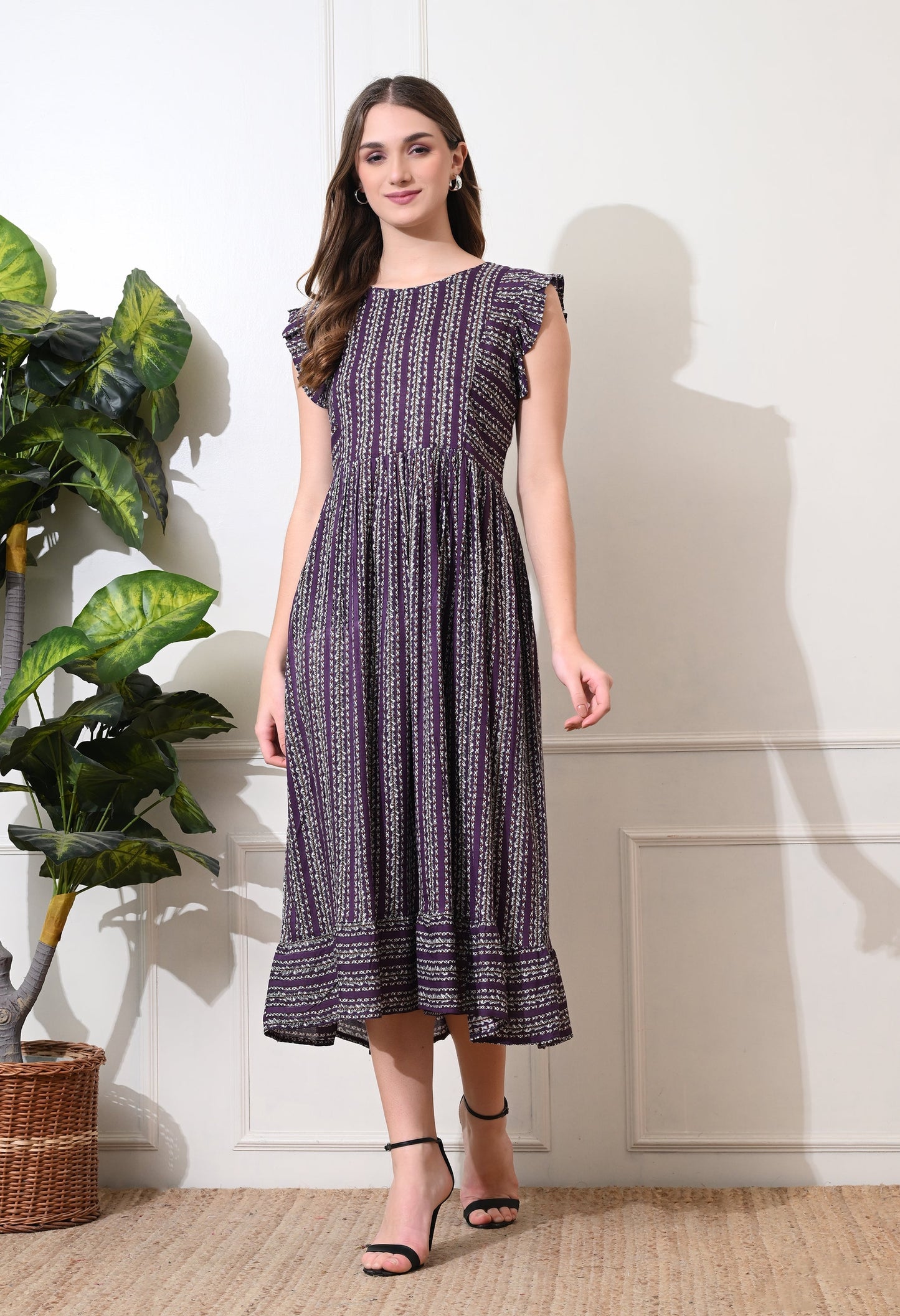 Smoking Cheveron A-line Dress