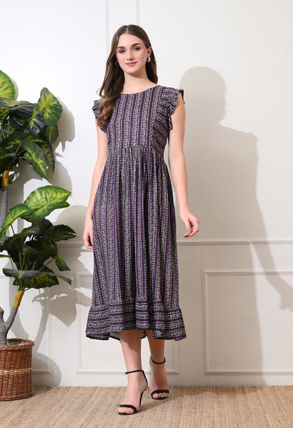 Smoking Cheveron A-line Dress