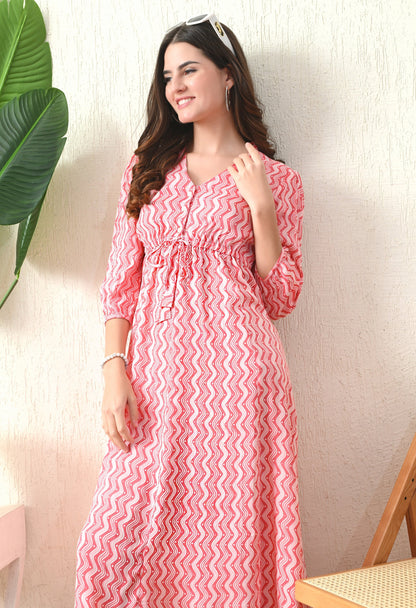 Peachy Wave Dress
