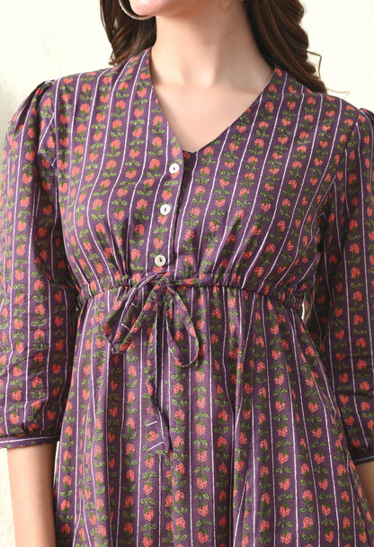 Purple Comfort Dress