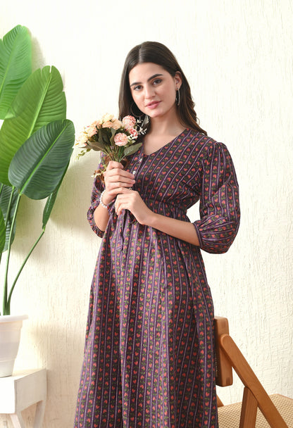 Purple Comfort Dress