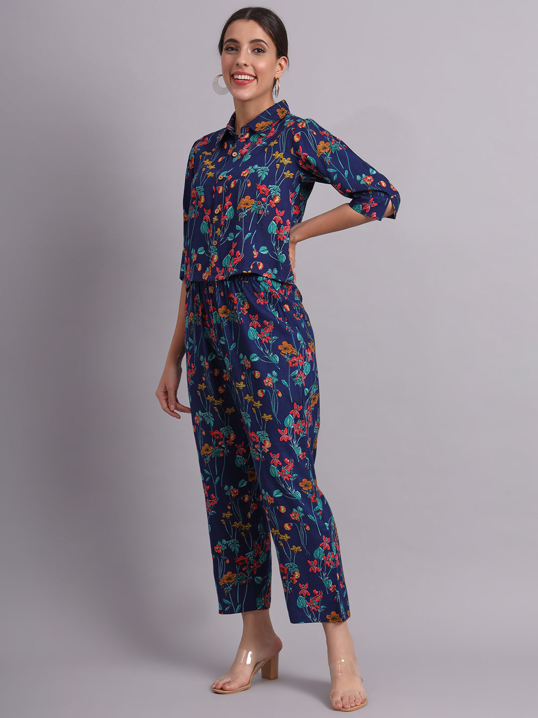 Short Shirt Style Co-Ord Set