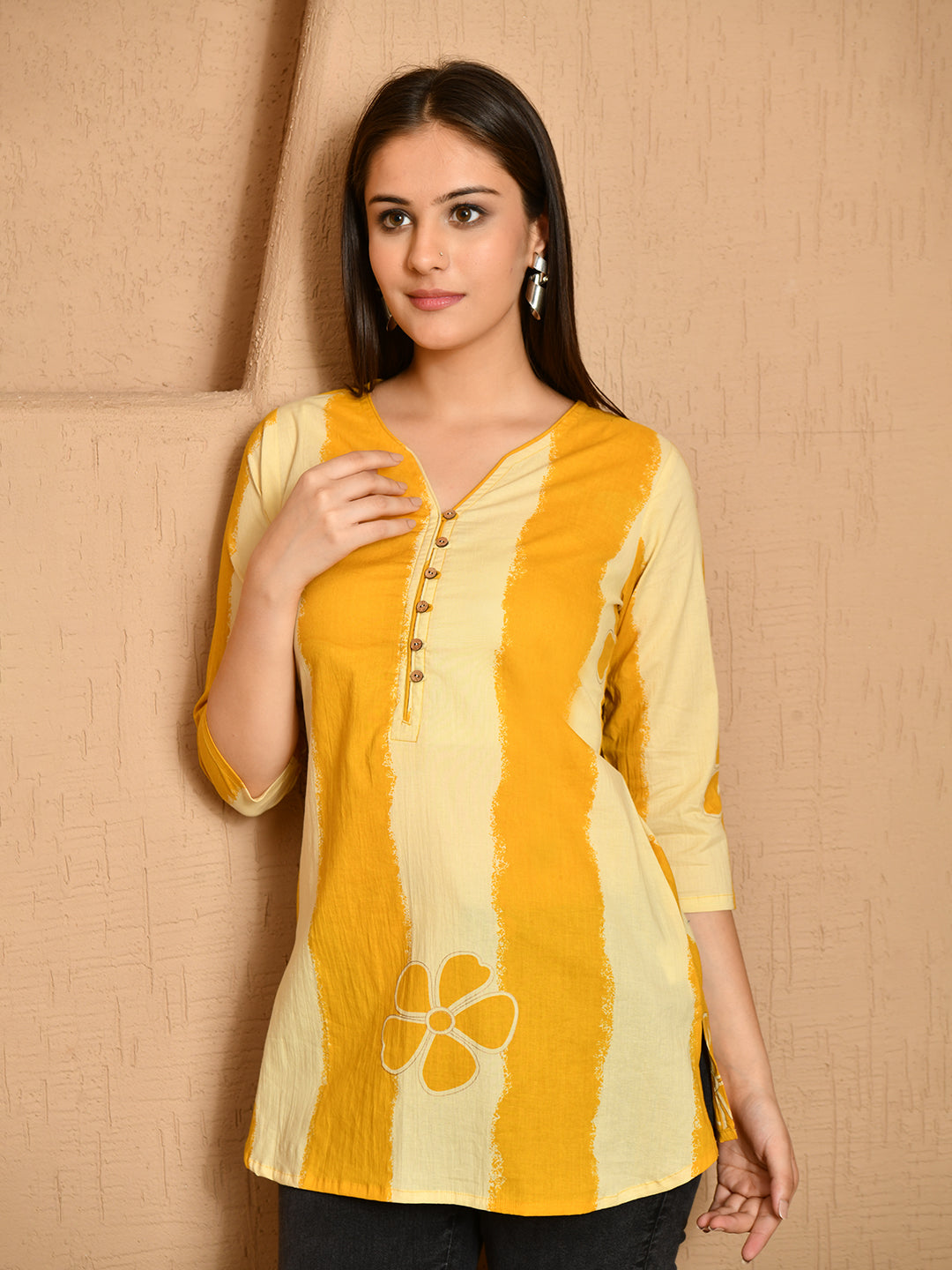 Yellow Flower Tunic
