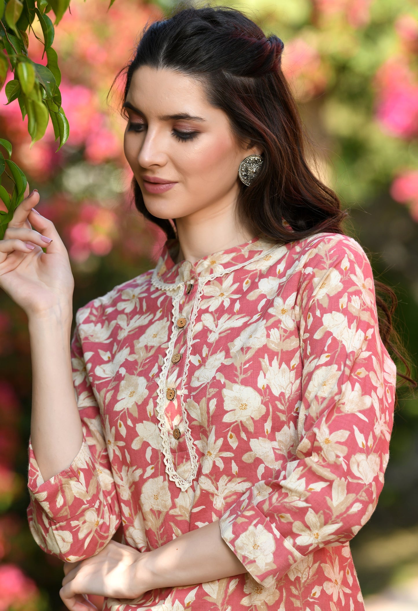 Preety Peach Summer Cotton Tunic