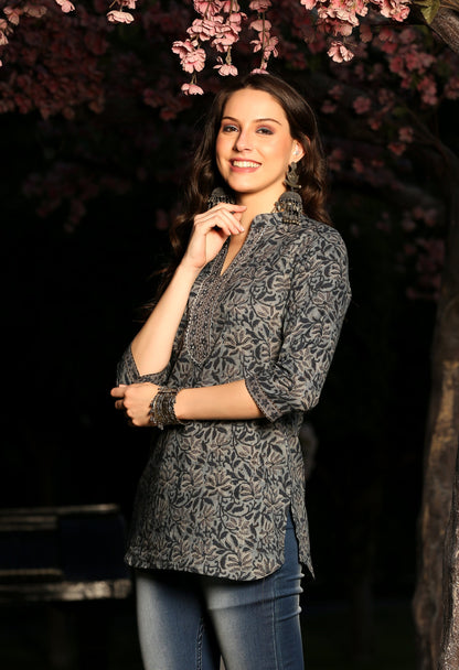 Jaipuri Earthy Block Tunic