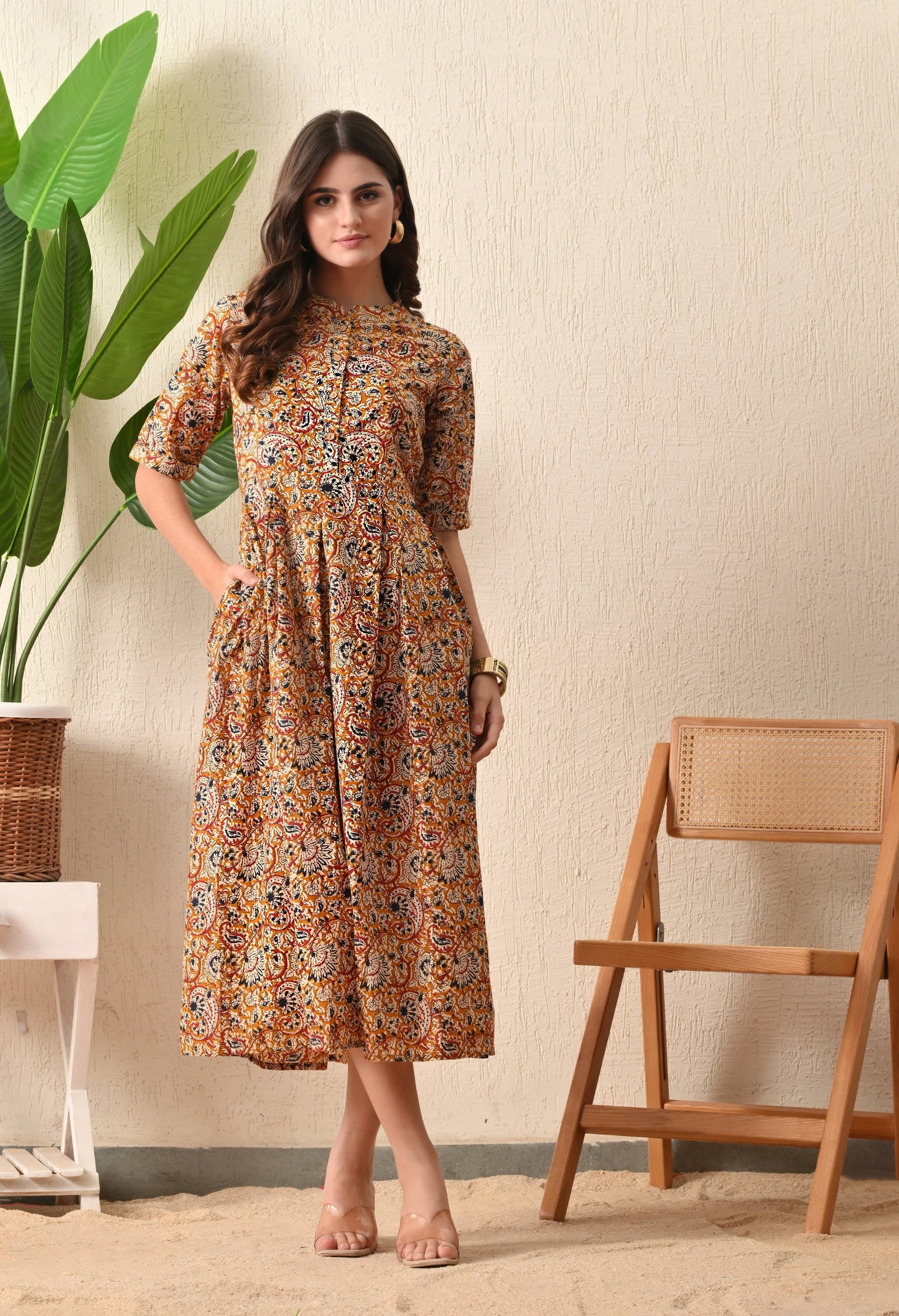 Kalamkari Pocket Dress