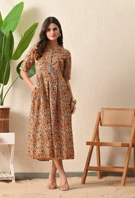 Kalamkari Pocket Dress
