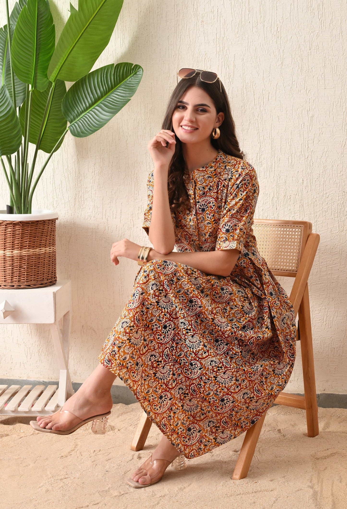 Kalamkari Pocket Dress