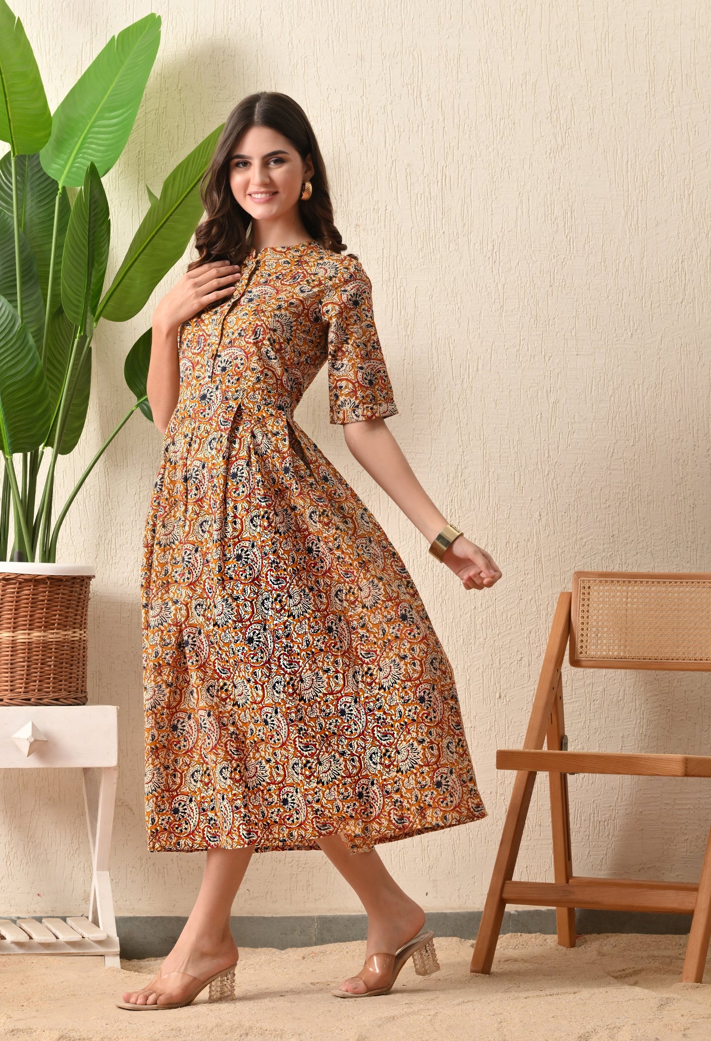 Kalamkari Pocket Dress