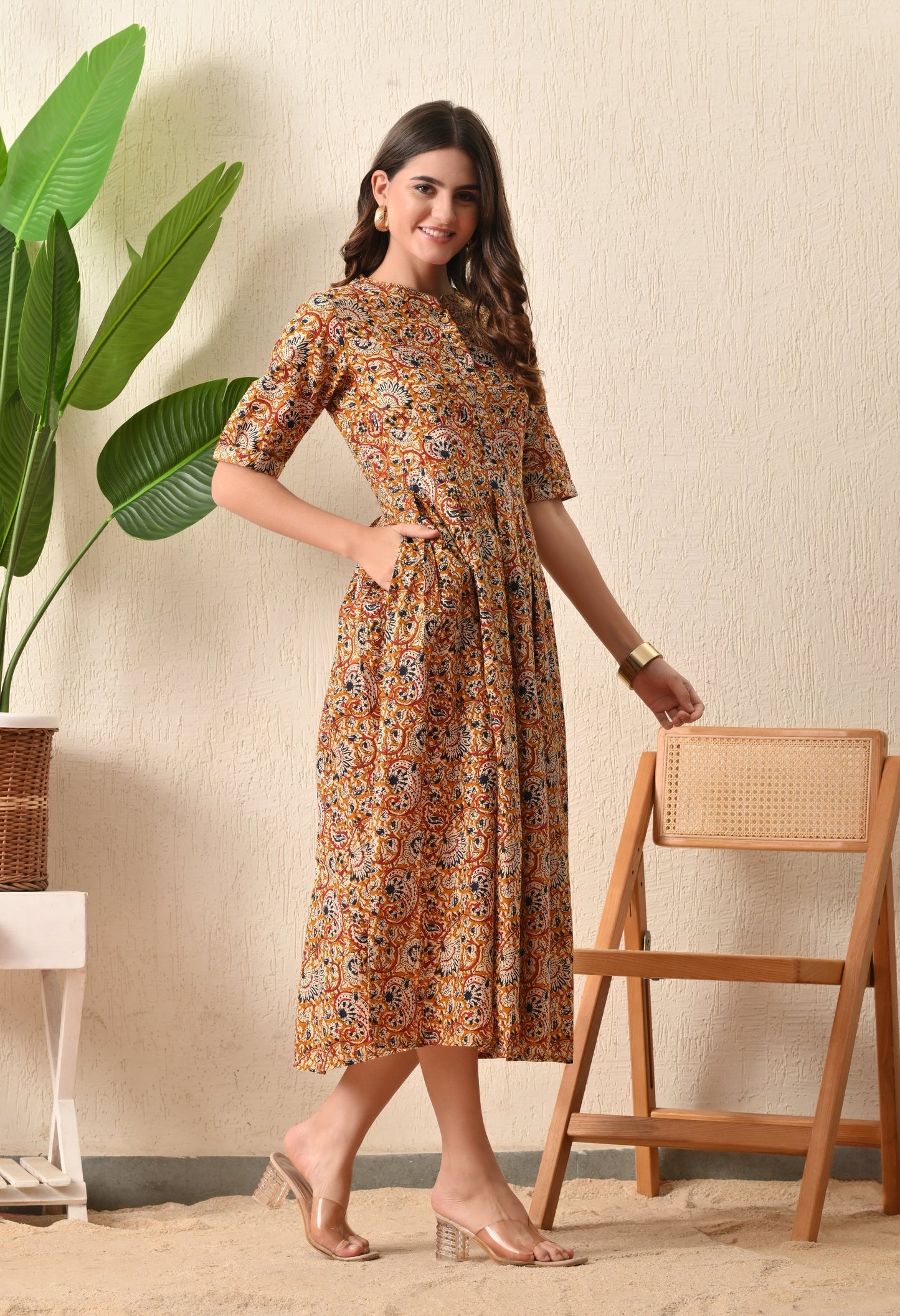 Kalamkari Pocket Dress