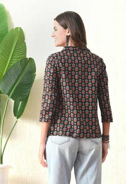 Black Ethnic Open Shrug